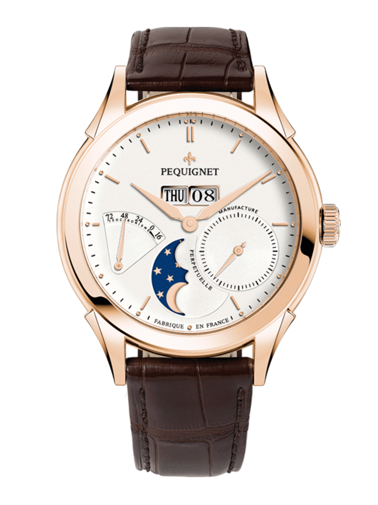 Photo Pequignet Rue Royale Rosegold, Day-Date, Moonphase